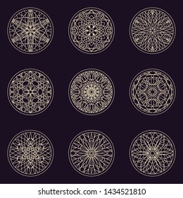 Ornamental circular mandala pattern