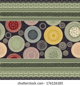 Ornamental colorful abstract pattern