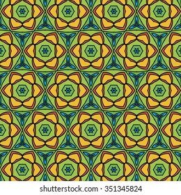 Ornamental colorful background, which can be replicated.