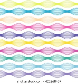 Ornamental colorful  seamless  pattern. Vector abstract background. 