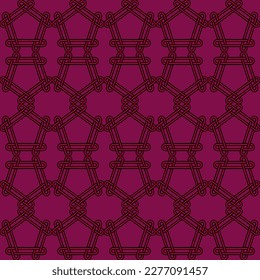 Ornamental composition of geometric shapes using the Celtic knot.