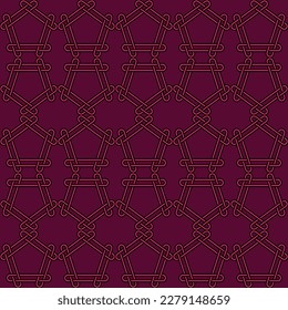 Ornamental composition of geometric shapes using the Celtic knot.