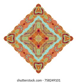 Ornamental composition on white background