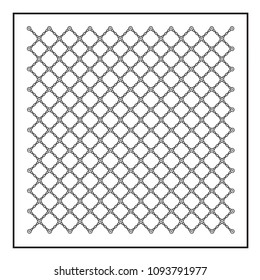 Ornamental composition rhombus geometry