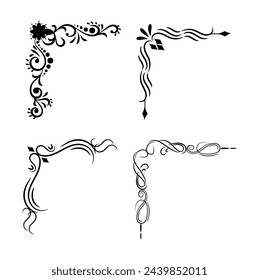 Ornamental corner frame Different Design