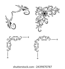 Ornamental corner frame Different Design