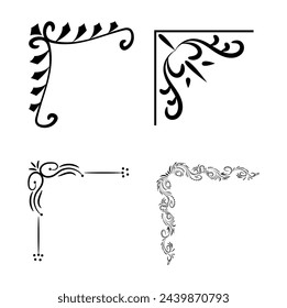 Ornamental corner frame Different Design