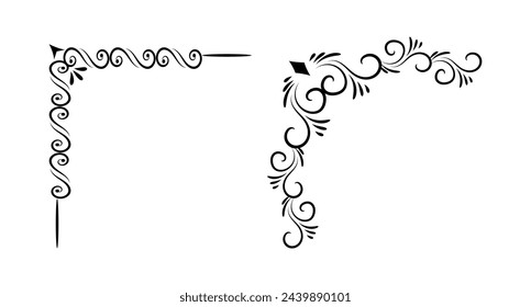Ornamental corner frame Different Design