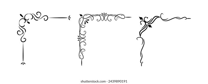 Ornamental corner frame Different Design