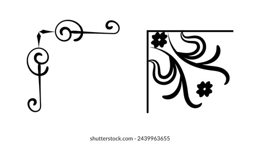 Ornamental corner frame Different Design