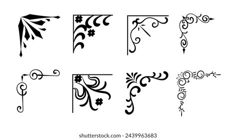 Ornamental corner frame Different Design