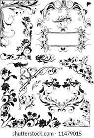 ornamental corners - vector