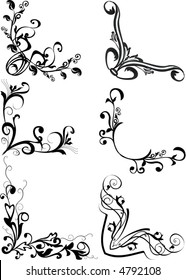 ornamental corners - vector