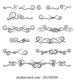 ornamental curls for decoration set