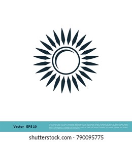 Ornamental Decoration Flower Icon Vector Logo Template Illustration Design. Vector EPS 10.