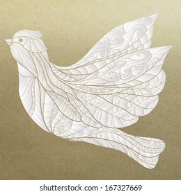 ornamental decorative abstract bird, 