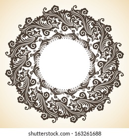 Ornamental decorative Christmas wreath 