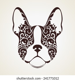 Ornamental decorative dog. French Bulldog