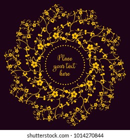 Ornamental decorative elements.Lace background with a place for text.Can be used in present cards, invitation to wedding, valentines,calendars, brochures, business cards, gift cards and etc.