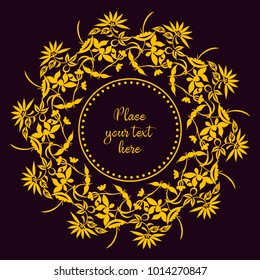 Ornamental decorative elements.Lace background with a place for text.Can be used in present cards, invitation to wedding, valentines,calendars, brochures, business cards, gift cards and etc.