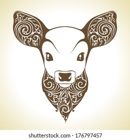 Ornamental decorative fawn 
