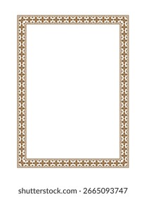 Marco decorativo ornamental y conjunto de borde con intrincadas Formas florales, mandala y geométricas