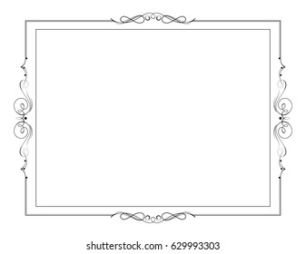 Ornamental decorative frame created in vector.