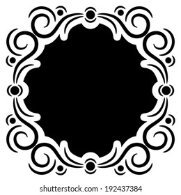 Ornamental decorative frame. Vector illustration. 
