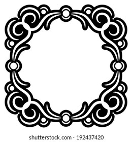 Ornamental decorative frame. Vector illustration. 
