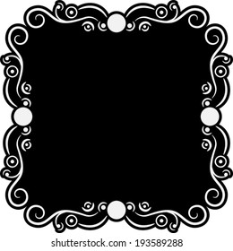 Ornamental decorative frame. Vector illustration. 