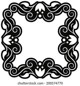 Ornamental decorative frame. Vector illustration.