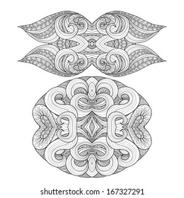 ornamental decorative lace elements