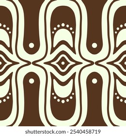 Elemento decorativo decorativo ornamental. Motivos étnicos, textura perfeita. Ilustração vetorial. 