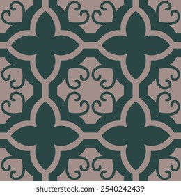 Elemento de patrón decorativo ornamental. Textura sin costuras. Ilustración vectorial. 