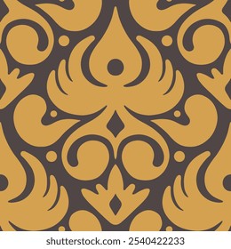 Elemento de patrón decorativo ornamental. Textura sin costuras. Ilustración vectorial. 
