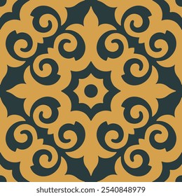 Ornamental decorative pattern element. Seamless texture. Vector illustration. 
