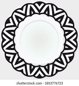 Ornamental decorative rosettes, mandala. vector illustration
