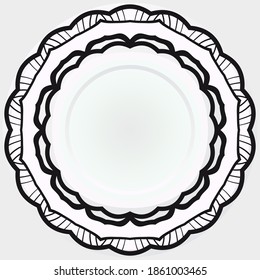Ornamental decorative rosettes, mandala. vector illustration