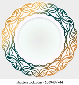 Zierrosetten, Mandala. Vektorgrafik