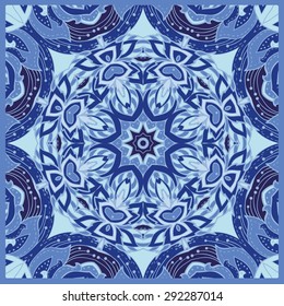 Ornamental decorative round pattern.  Abstract geometric ethnic pattern. Geometric ethnic round ornament. Illustration for greeting cards, invitations, and other printing projects.