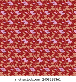 Ornamental Delicacy: Seamless Leaf Patterns