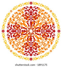 Ornamental design, digital artwork, background