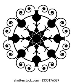 Ornamental design elements, floral design 
