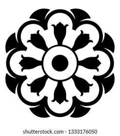 Ornamental design elements, floral design 