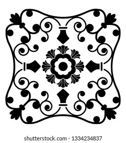 Ornamental design elements, floral design 