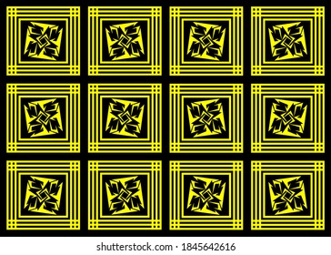 Ornamental design mockup with rectangles