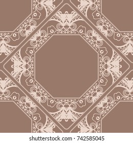 Ornamental design. Modern seamless pattern. Vector illustration. For interior design, printing, web and textile design
