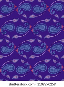 ornamental design o purple background