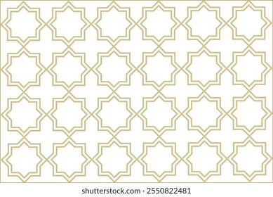 ornamental design patterns on square frames, arabic ornament, gold decoration. Suitable for calligraphy, invitation, frame decoration