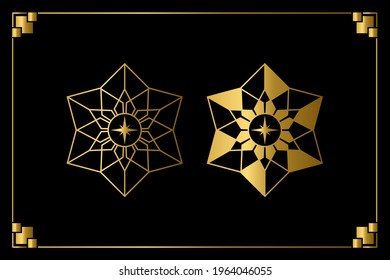 ornamental design with star motif